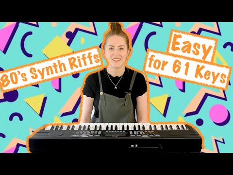 Three EASY 8039s SYNTH Riffs Keyboard Tutorial for 61 Keys