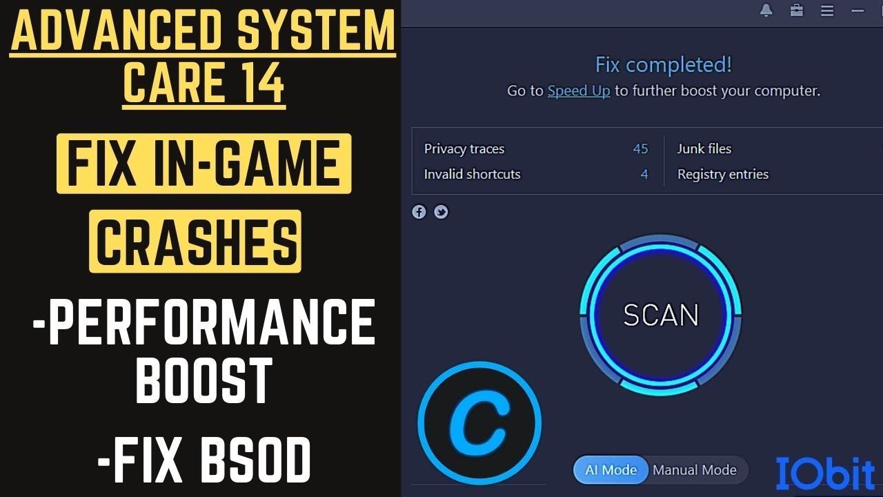 Advanced SystemCare 14 : PC Optimizer & Cleaner | AC Valhalla Crash Fix | Lag Fix | Freeze Fix