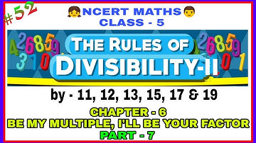 Rule of Divisibility-2 | Ncert Maths | Class -5 | Chapter - 6, Be My Multiple... | Part - 7 |