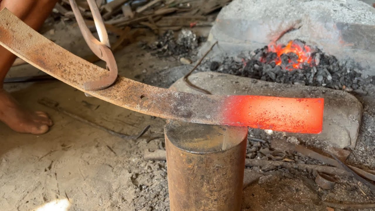 Made a Grass Cutter Bill hook knife making// Blacksmith// #Blacksmith@n.kofficialchannel #viralvideo
