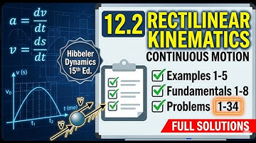 Rectilinear Motion Explained | Chapter 12 Full Examples & Problem Solutions #HibbelerDynamics