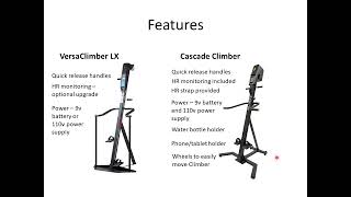 VersaClimber LX vs Cascade Climber
