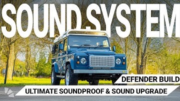 Land Rover Defender 110 Sound System Upgrade with Custom Subwoofer Box