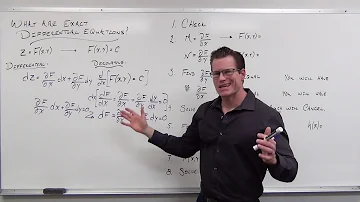 How do you prove a differential equation is exact?