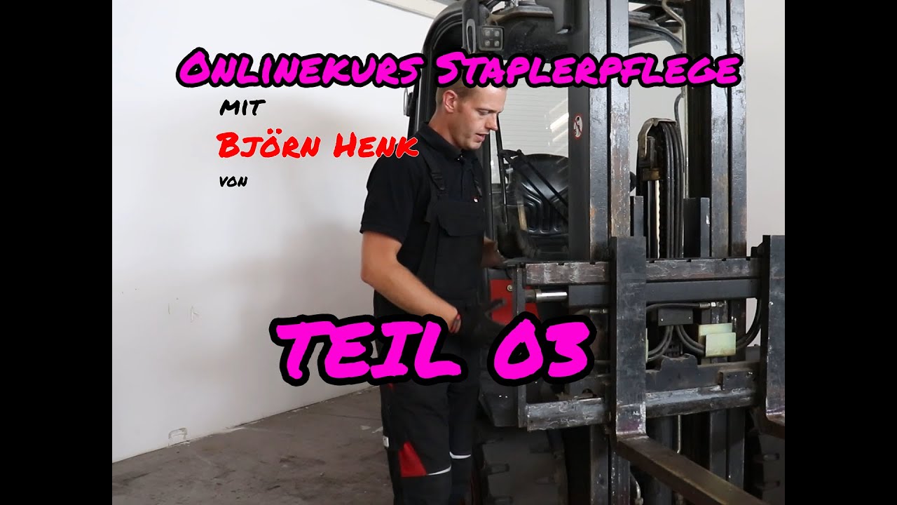 Stapler TV - Onlinekurs Staplerpflege - 03 integrierter Seitenschieber - mit Björn Henk