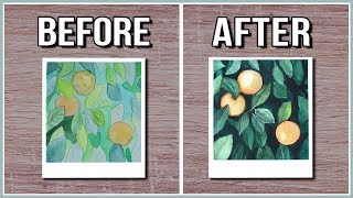 Improve Your Watercolor Paintings With This Simple Watercolor Technique【 Negative Painting 】