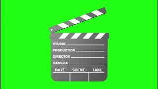 Clapperboard.. Green screen