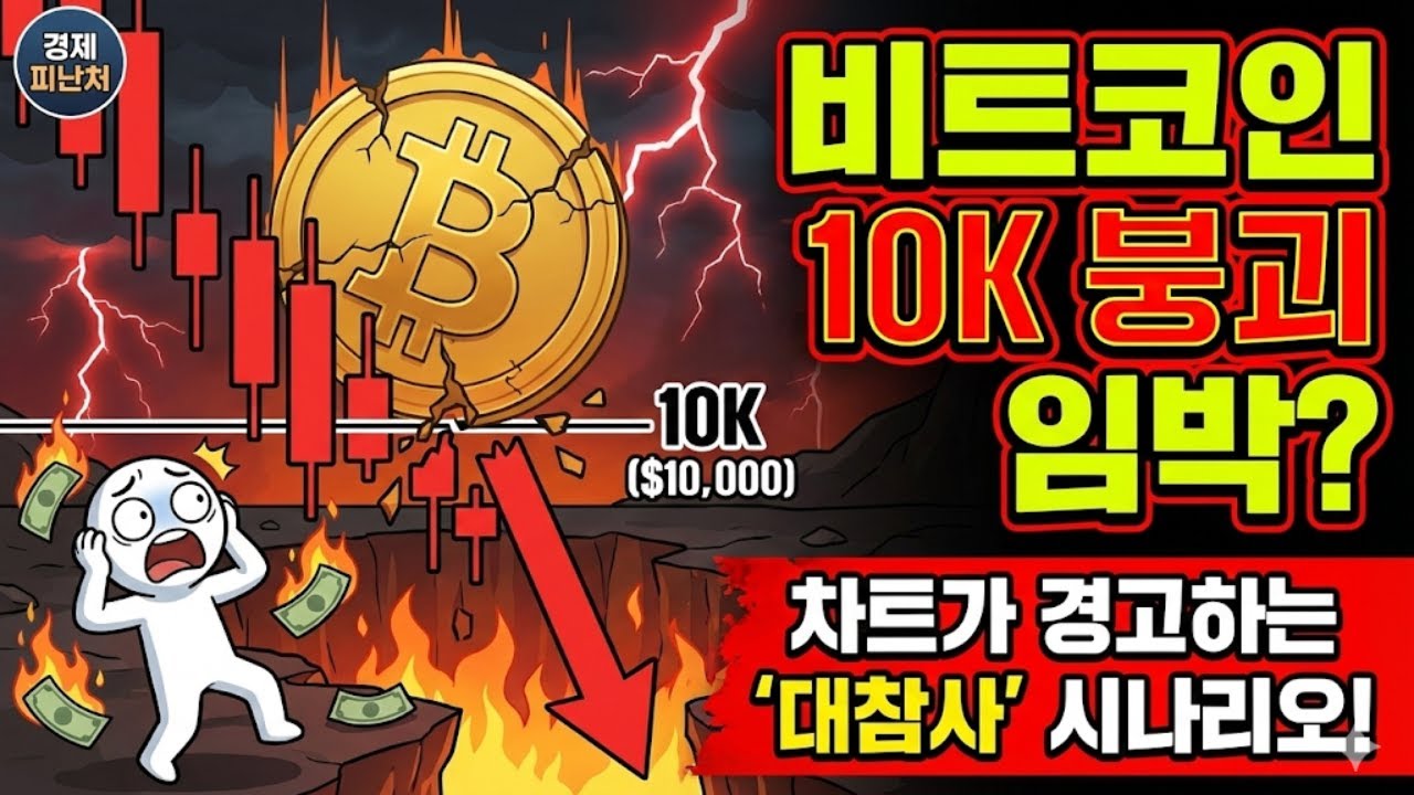 비트코인 10K 가나? 차트가 보여주는 최악의 시나리오