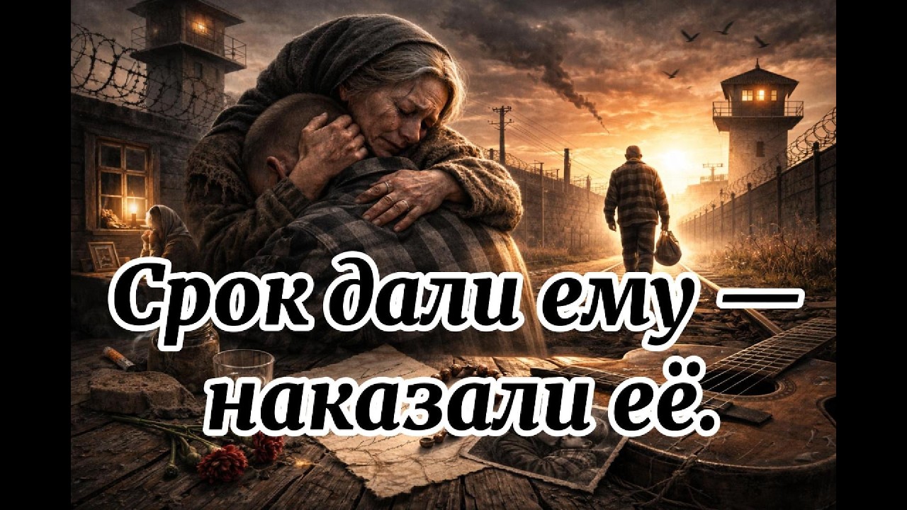 Он сел — она постарела. #шансон#тюремныйшансон#матьисын#жизньбезсына#больматери#судьба#русскийшансон