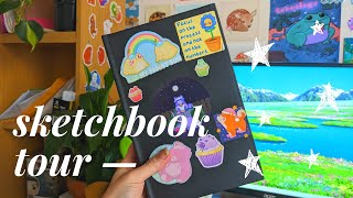✿ sketchbook tour ✿ realistic and kinda messy