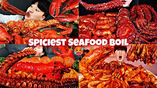 EXTREMELY SPICY SEAFOOD BOIL VS MUKBANGERS 🔥🌶️🥵🌶️🌶️