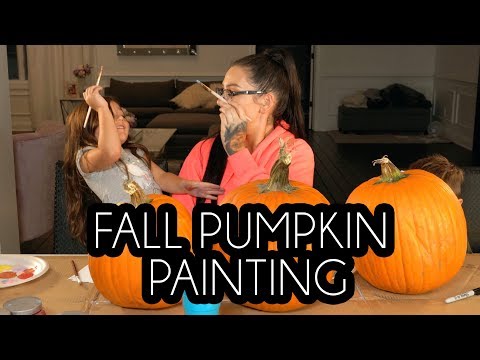 JWOWW PAINTS FALL PUMPKINS WITH MEILANI AND GREYSON