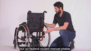 Installation de la SmartDrive sur fauteuil manuel pliable