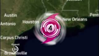 The Track of Hurricane Laura (2020)