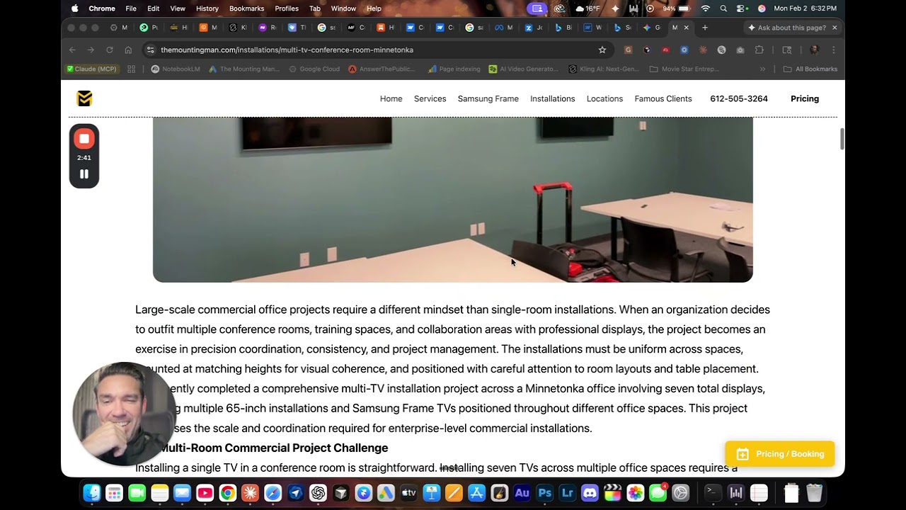 Multi-TV Conference Room Installation with 65-Inch Displays in Minnetonka Office