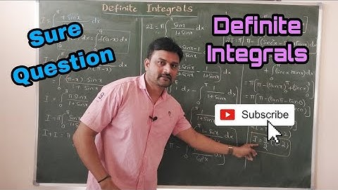 # Problem || # Example 6. Page no.281 ||#Definite Integrals || #Sure Question ||# LAQ|| Maths 2B.||