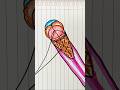 Cara menggambar layangan eskrim #layangan