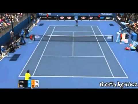テニス伊藤竜馬vsクーリザン　全豪オープンテニス2015　1回戦