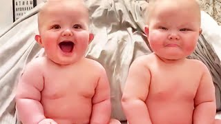 Try Not To Laugh: Cutest Twin Babies Laugh And Playing Together #7 by Lovers Baby 1,638 views 1 year ago 2 minutes, 24 seconds