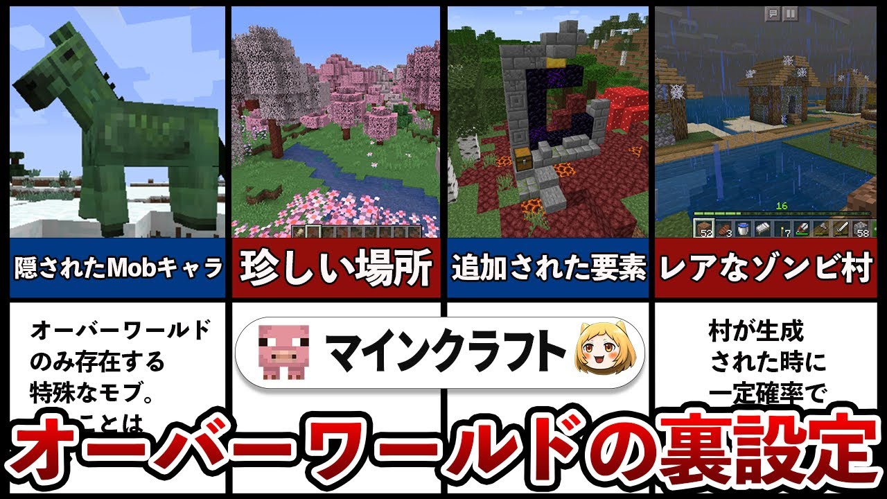 マイクラ オーバーワールドの小ネタ 裏設定5選 Youtube