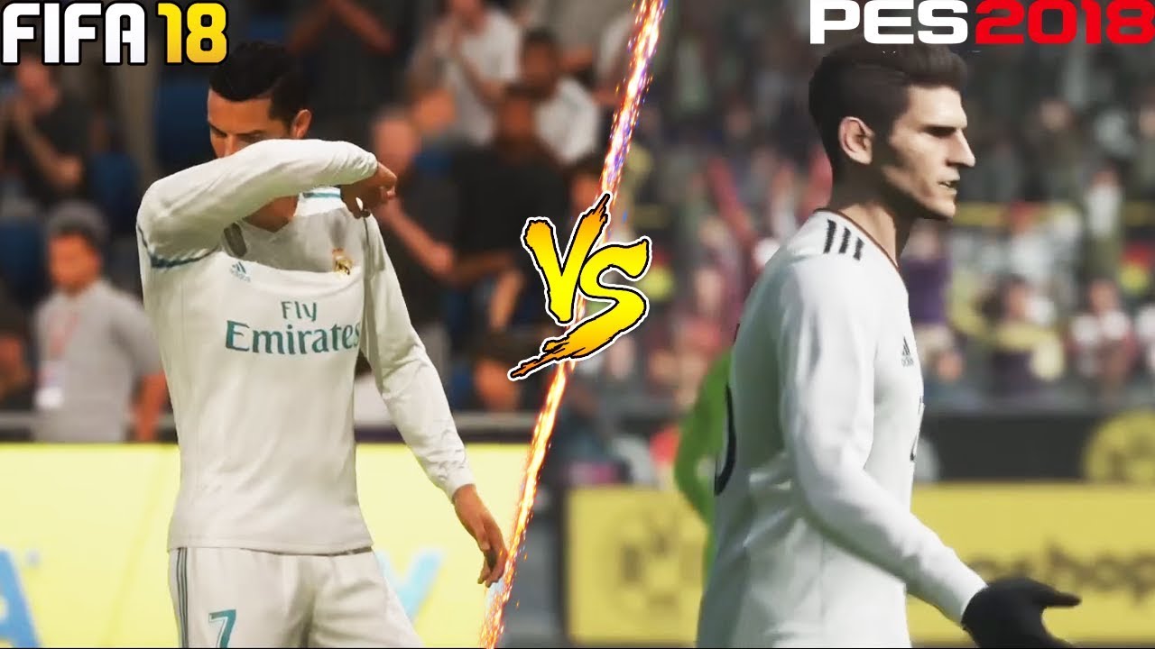 FIFA 18 Vs PES 2018 | Offside And Reaction Comparison