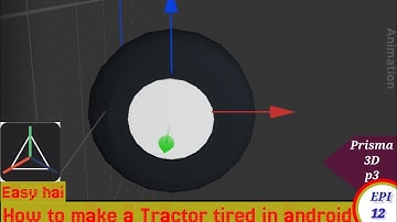 How to make a tractor tires in android Prisma 3D| episode 12 part3 |Prisma3D pr tire Kaise bannain