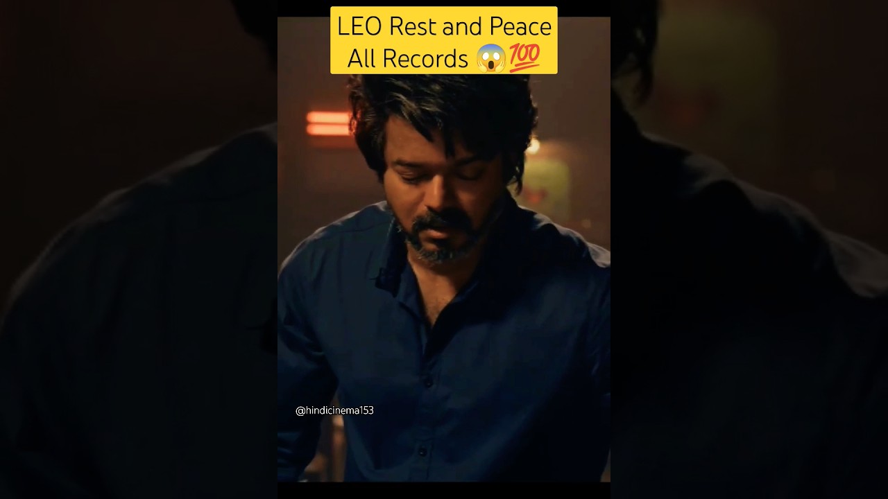 🔥Leo Trailer All Records break in Indian Cinema 😱 
