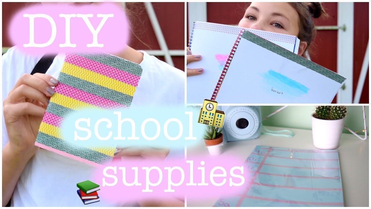 DIY SCHOOL SUPPLIES🏫📚 ️ Back to school// Mrs Crazx YouTube