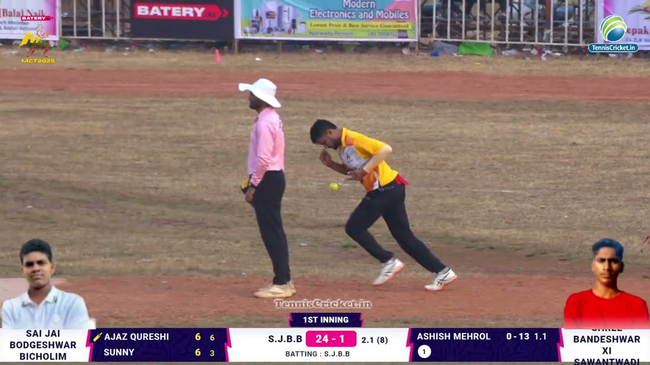 SAI JAI BODGESHWAR BICHOLIM VS SHREE BANDESHWAR XI SAWANTWADI || Mandrem Champion Trophy 2025