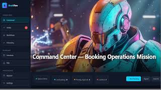 BookFlow Command Center AI Booking Operations Dashboard for sale