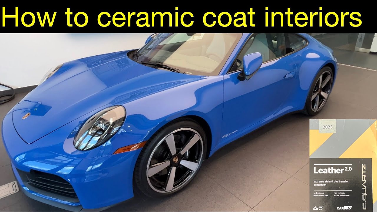 How to ceramic coat interiors - YouTube