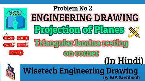 TRIANGULAR LAMINA resting on corner (Hindi)