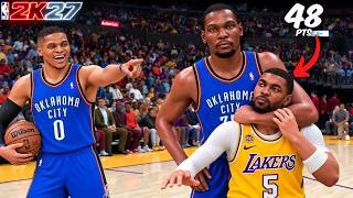 I ALMOST HAD 50! But KD & RUSS RUINED It...NBA 2K27 MYCAREER