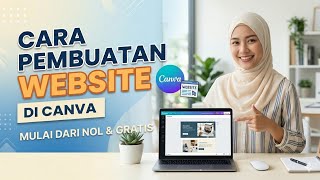Tutorial membuat website di aplikasi Canva. 