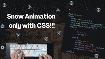ASMR Programming - Coding Snow animation with CSS - No talking