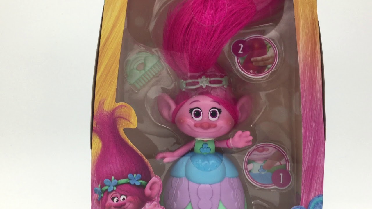 Muñeca Trolls DreamWorks Poppy Cabello Musical - YouTube