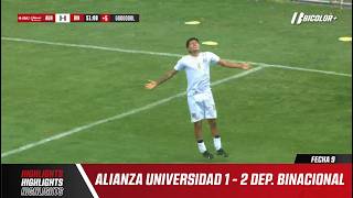 HIGHLIGHTS ALIANZA UNIVERSIDAD VS DEPORTIVO BINACIONAL - LIGA 2 2026 FECHA 9