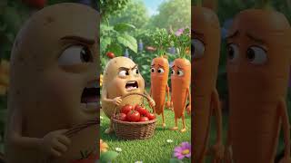 🥔 The Greedy Potato Learns to Share! 🥕 | Moral Story | Veggieverse AI #Shorts