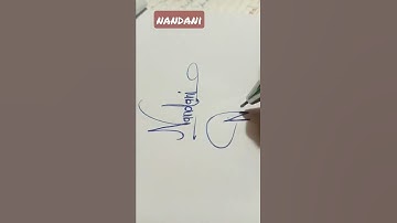 ✍️Nandani signature specialist 😍 handwriting signature # short viral video