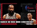 Are James Harden or Russell Westbrook's early season struggles more concerning? | NBA Countdown