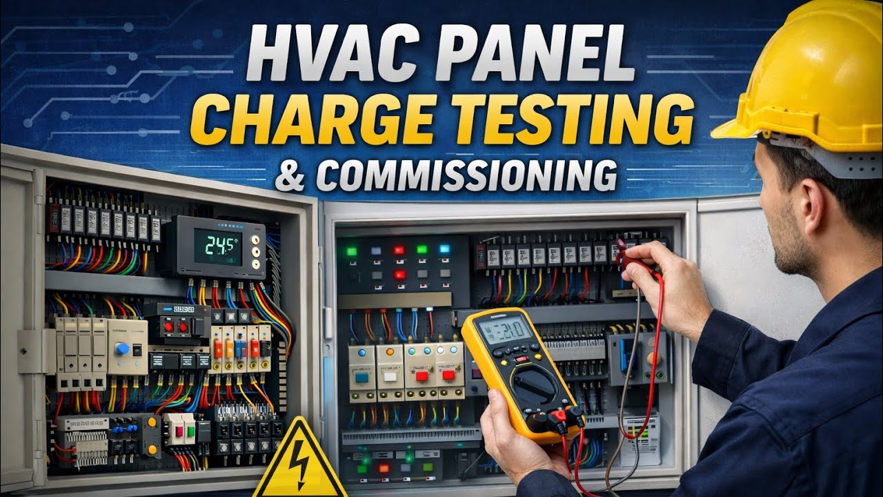 HVAC pannel charge testing commissioning