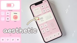 Customize Your iPhone • (Pink Aesthetic) 🎀  IOS15 • Best Widgets 💗 screenshot 2