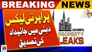 Confirmation of IG Kashmir Dr Tajik Sohail Habib property in Dubai