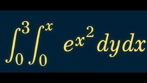 How to Solve Double Integral of e^(x²) over Region [0 ≤ y ≤ x, 0 ≤ x ≤ 3]