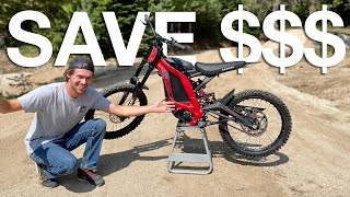 How Much Did I Save Building My Own Surron? $$$
I built my own Surron x starting with a cheaper electric motorcycle model the Segway x160. This is the same bike with smaller forks and tries plus a weaker battery. My first step was to buy a Surron X or X 260 battery then sell in smaller battery. Next I bought dual clamp forks and traded my 17 wheels for the 19s from a Surron X. Get every thing used and save some money! This was a super easy DIY. With a few wrenches and Allen keys you can build your own Surron.
Use the code GrindHard8000 to save $100 from https://litespeedbikes.mybigcommerce.com/surron-upgrades/ 72v 32ah battery
Full Surron Parts list https://www.grindhardplumbingco.com/builds-1/2021/1/21/surron
Music By Akina Boy
Contact akinaboyprod@gmail.com
Segway X160 on Amazon https://amzn.to/33vwCJg How Much Did I Save Building My Own Surron? $$$