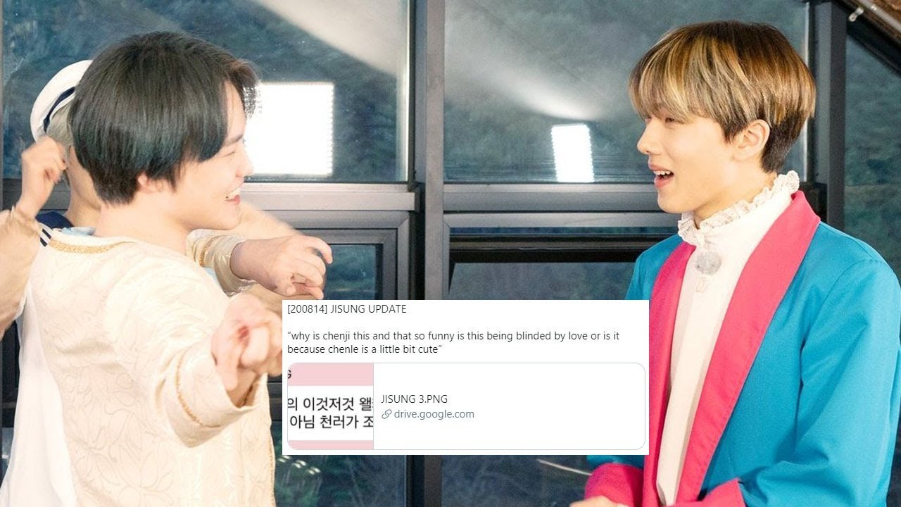 is jisung blinded by love or did chenle just get a bit cuter?