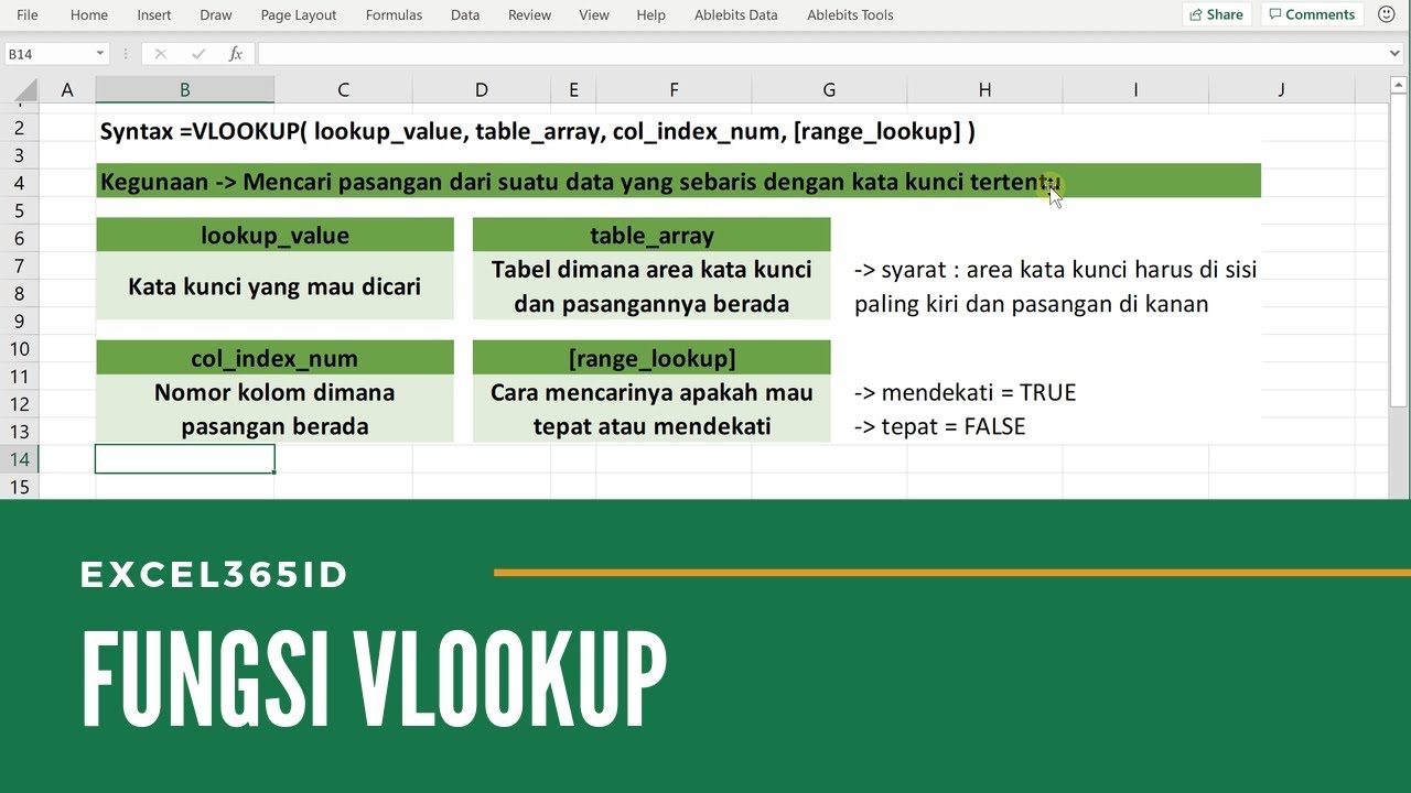 Tutorial Rumus VLOOKUP Pada Excel Tutorial Excel Indonesia YouTube Tutorial rumus vlookup pada excel tutorial excel indonesia youtube