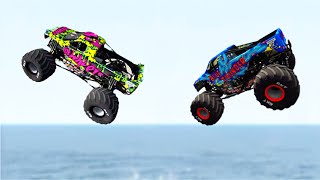 モンスタージャム|モンスタートラック| BeamNG Drive＆Steel Titans＃15による非常識な高速クラッシュ screenshot 4