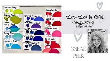 2022-2024 IN Colors!  See How They Fit In The Stampin Up Color Line: Sneak Peek