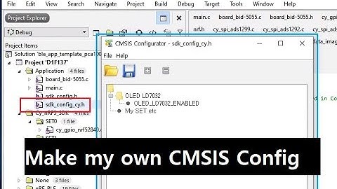 CMSIS Config Wizard. linkage with my header file for config my own source library